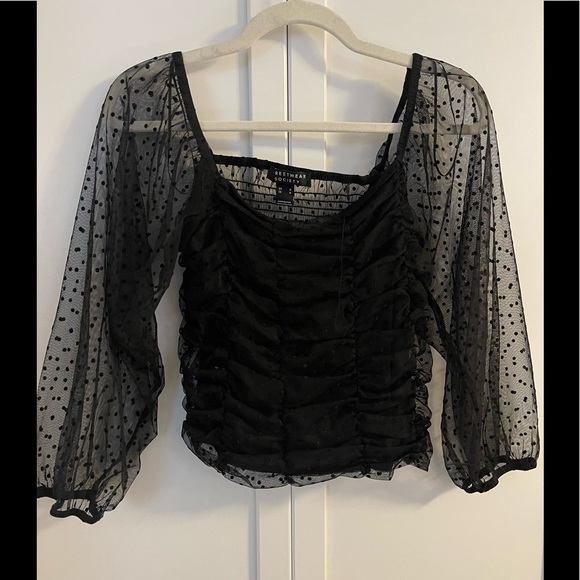 STREETWEAR SOCIETY Polka Dot Mesh Long Sleeves - Picture 4 of 4